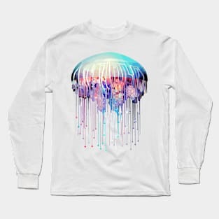 Jellyfish Ocean World Wildlife Wonder Abstract Long Sleeve T-Shirt